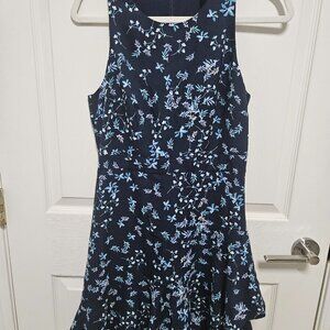 Banana Republic 4P Blue Flowers Dress Sleeveless